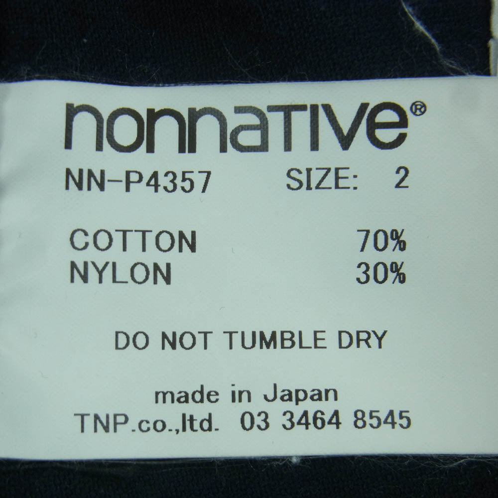 nonnative ノンネイティブ 23AW NN-P4357 TROOPER 6P ミリタリー カーゴ パンツ 日本製 ダークネイビー系 2【中古】