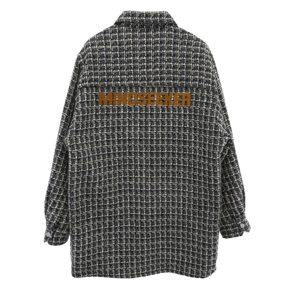 MINDSEEKER マインドシーカー MS-202-005 ツイード オーバーサイズ ジャケット ネイビー系 46【中古】