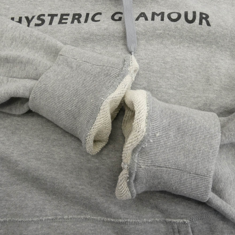 HYSTERIC GLAMOUR ヒステリックグラマー 20AW 02203CF11 GUITAR GIRL ギターガール プルオーバー ロゴプリント バックプリント グレー系 L【中古】