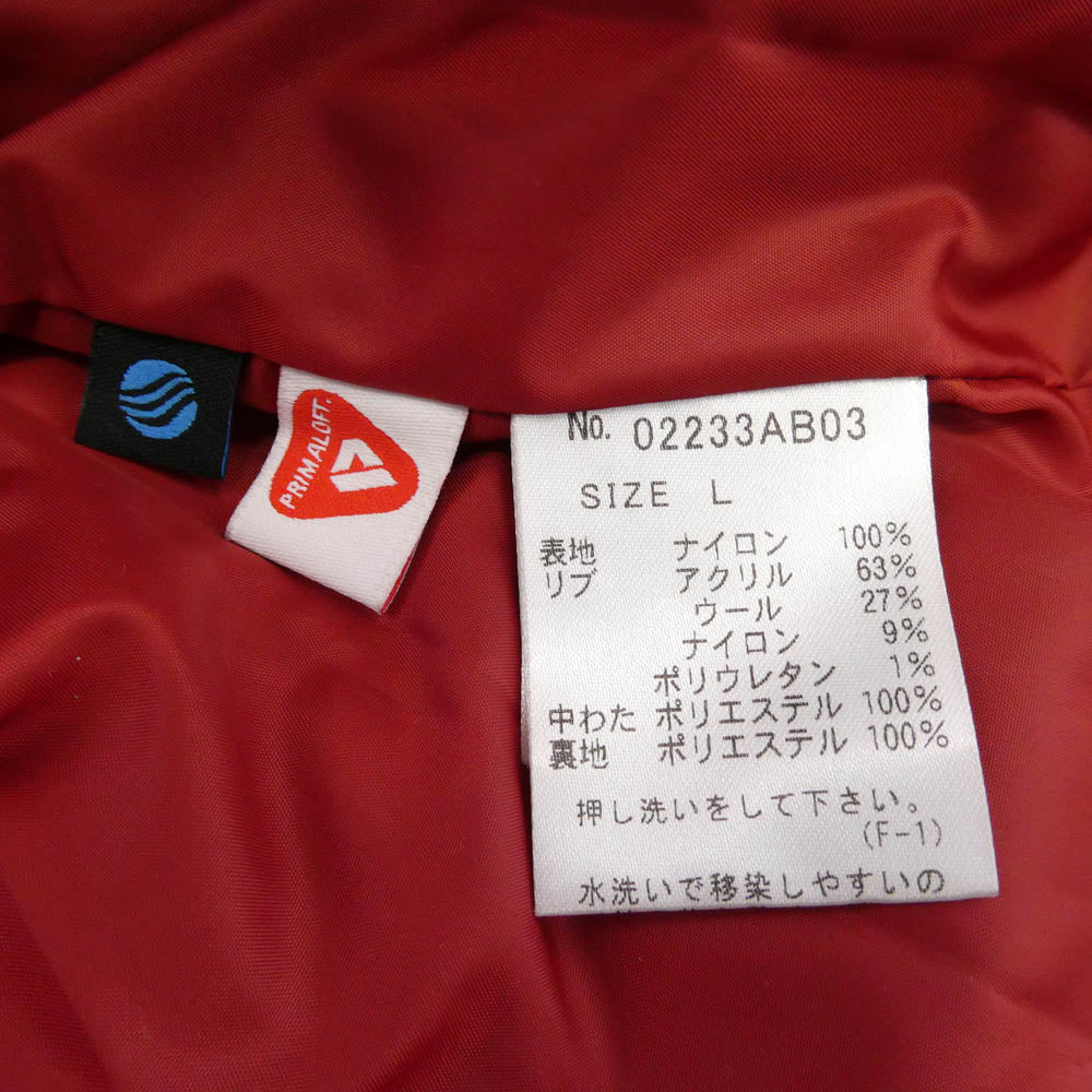 HYSTERIC GLAMOUR ヒステリックグラマー 23AW 02233AB03 HYSTERIC RACING ヒステリック レーシング ロゴ ワッペン フーデッド ブルゾン レッド系 L【新古品】【未使用】【中古】