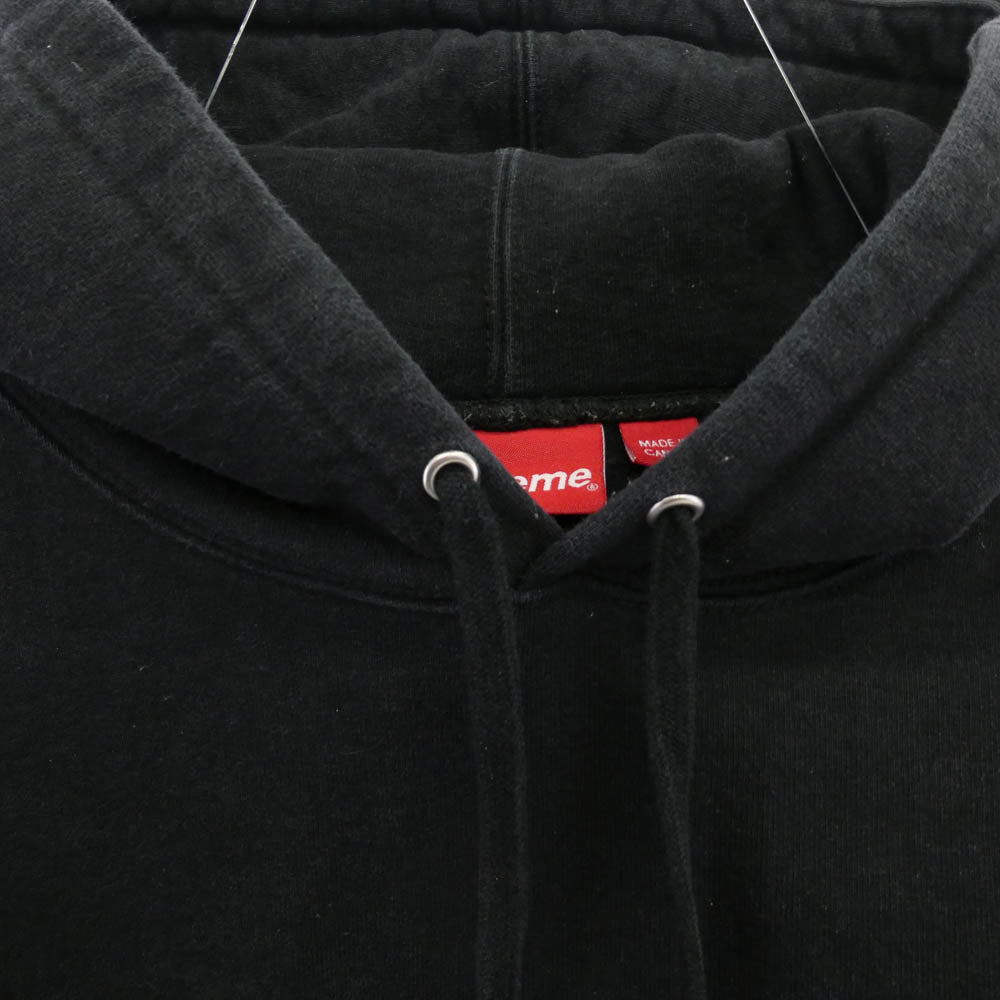 Supreme シュプリーム 19AW Cop Car Hooded Sweatshirt コップカー フロント刺繍 フーデッド スウェットシャツ プルオーバーパーカー ブラック系 M【中古】