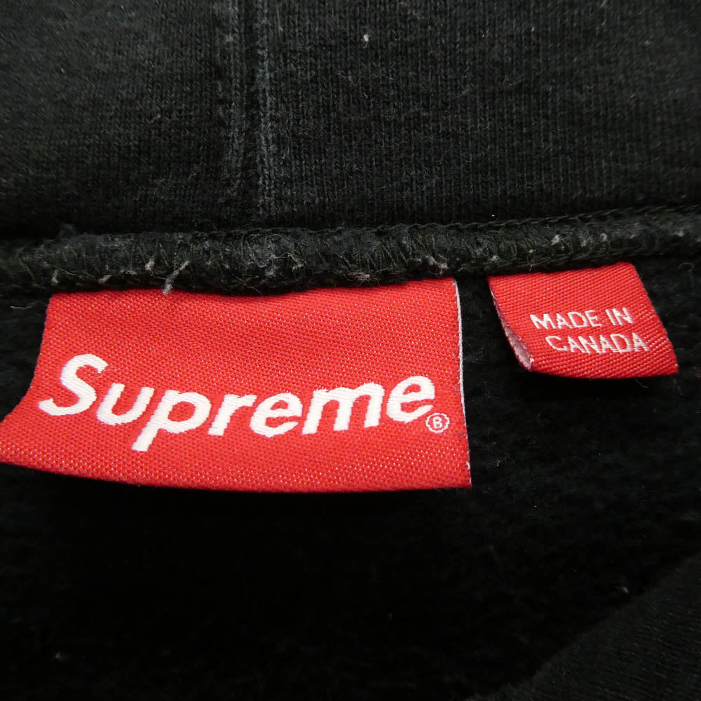 Supreme シュプリーム 19AW Cop Car Hooded Sweatshirt コップカー フロント刺繍 フーデッド スウェットシャツ プルオーバーパーカー ブラック系 M【中古】