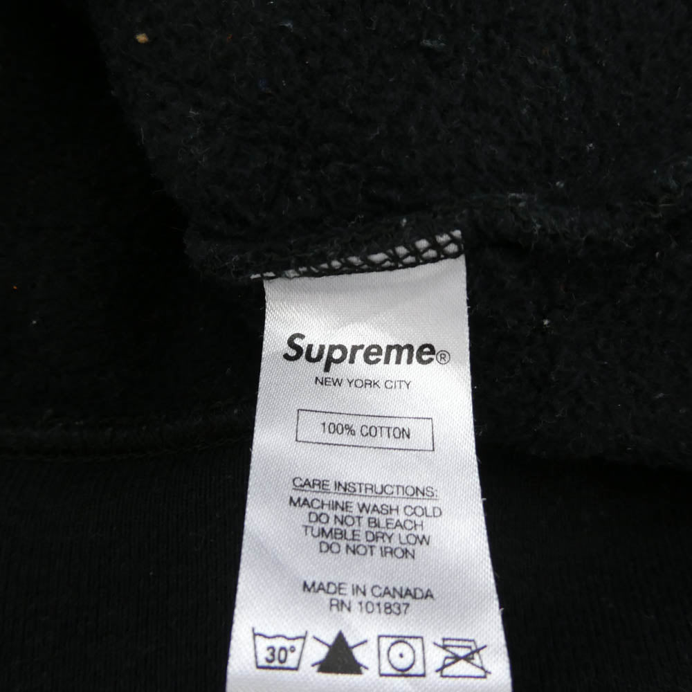 Supreme シュプリーム 19AW Cop Car Hooded Sweatshirt コップカー フロント刺繍 フーデッド スウェットシャツ プルオーバーパーカー ブラック系 M【中古】