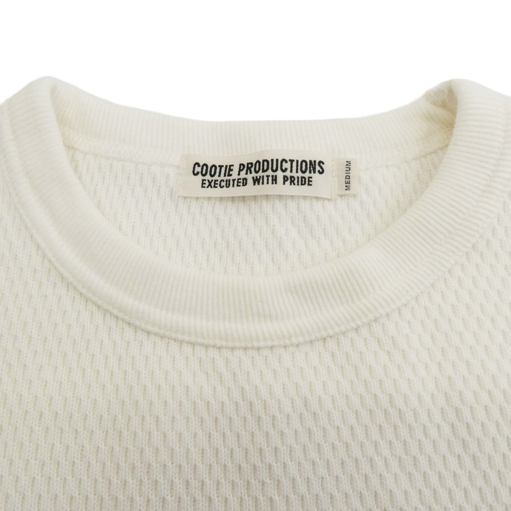 COOTIE クーティー Thermal L/S Tee サーマル ロング スリーブ カットソー ホワイト系 M【中古】