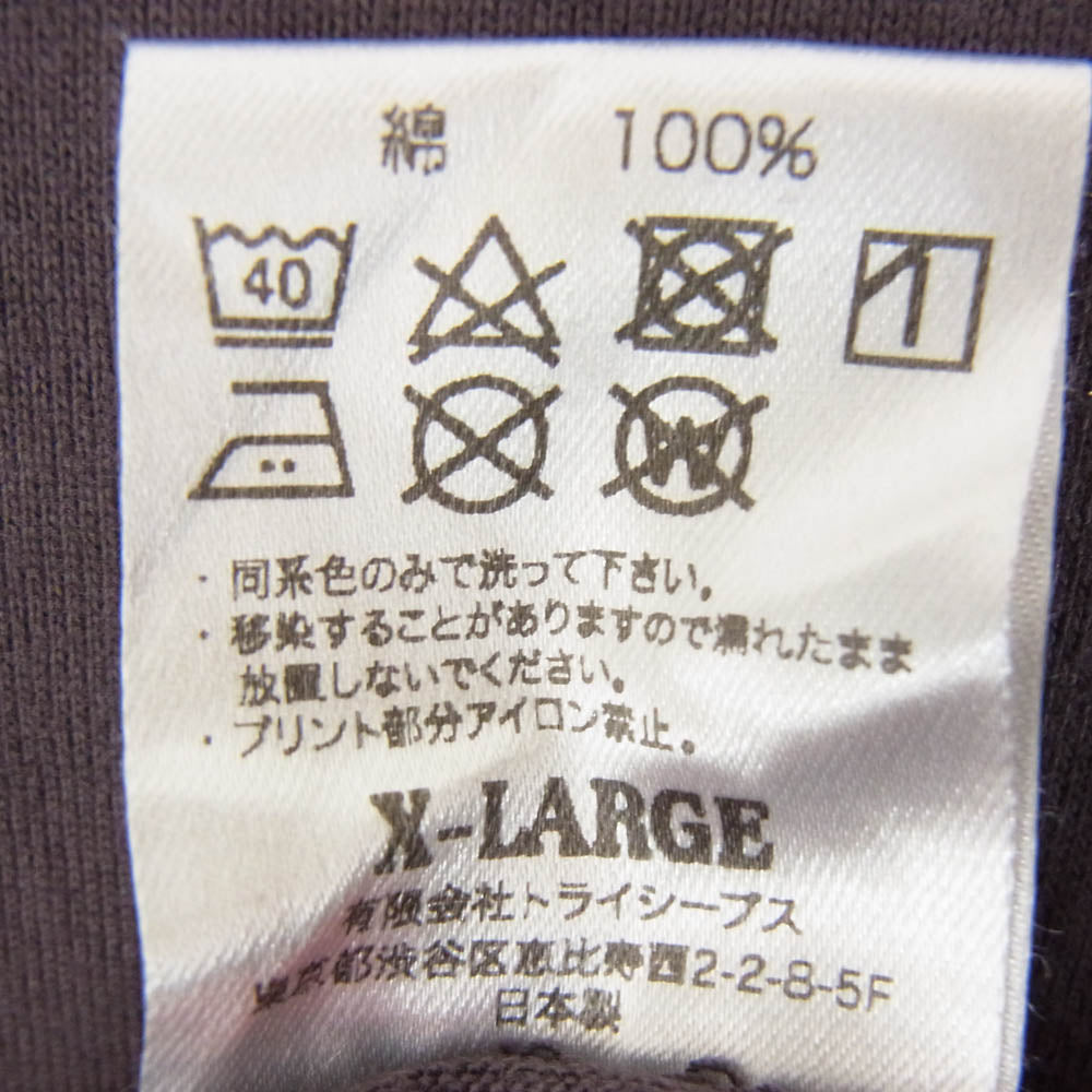 STANDARD CALIFORNIA スタンダードカリフォルニア D HEAVYWEIGHT MODERN TWIST SIGNS LOGO LONG SLEEVE T ロングスリーブ Tシャツ カットソー チャコール系 XL【美品】【中古】