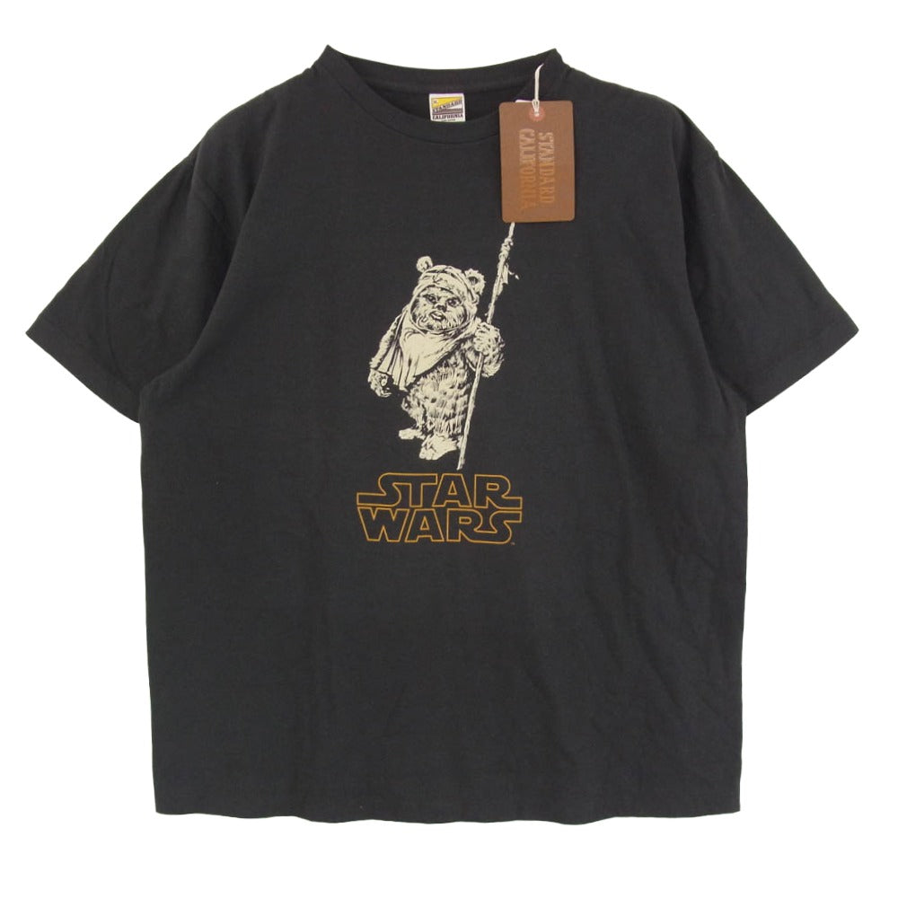 STANDARD CALIFORNIA スタンダードカリフォルニア STAR WARS×SD EWOK T 半袖 Tシャツ ブラック系 XL【中古】