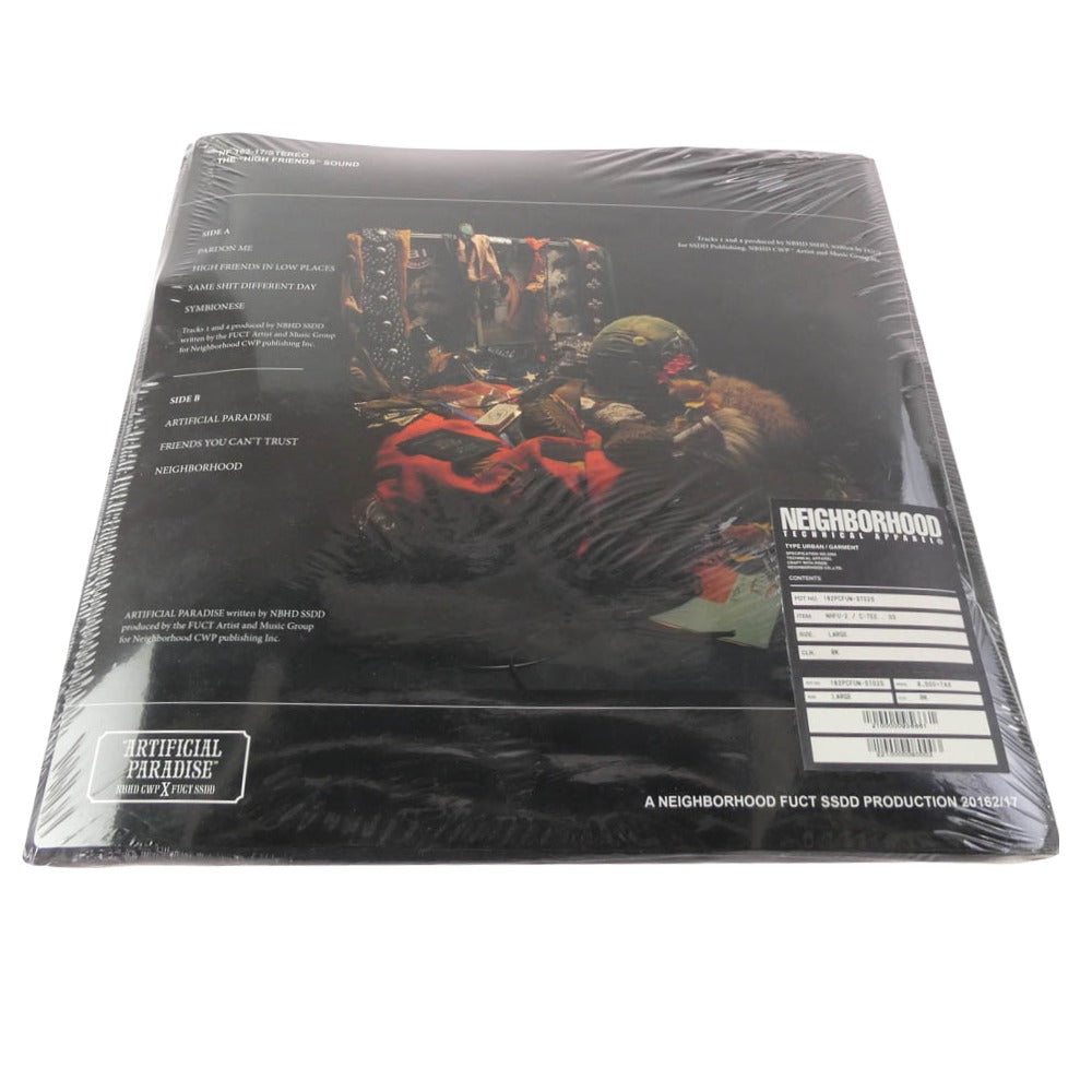 NEIGHBORHOOD ネイバーフッド 162PCFUN-ST02S fuct ssdd ARTIFICIAL PARADISE ファクト 半袖 Tシャツ ブラック系 L【新古品】【未使用】【中古】