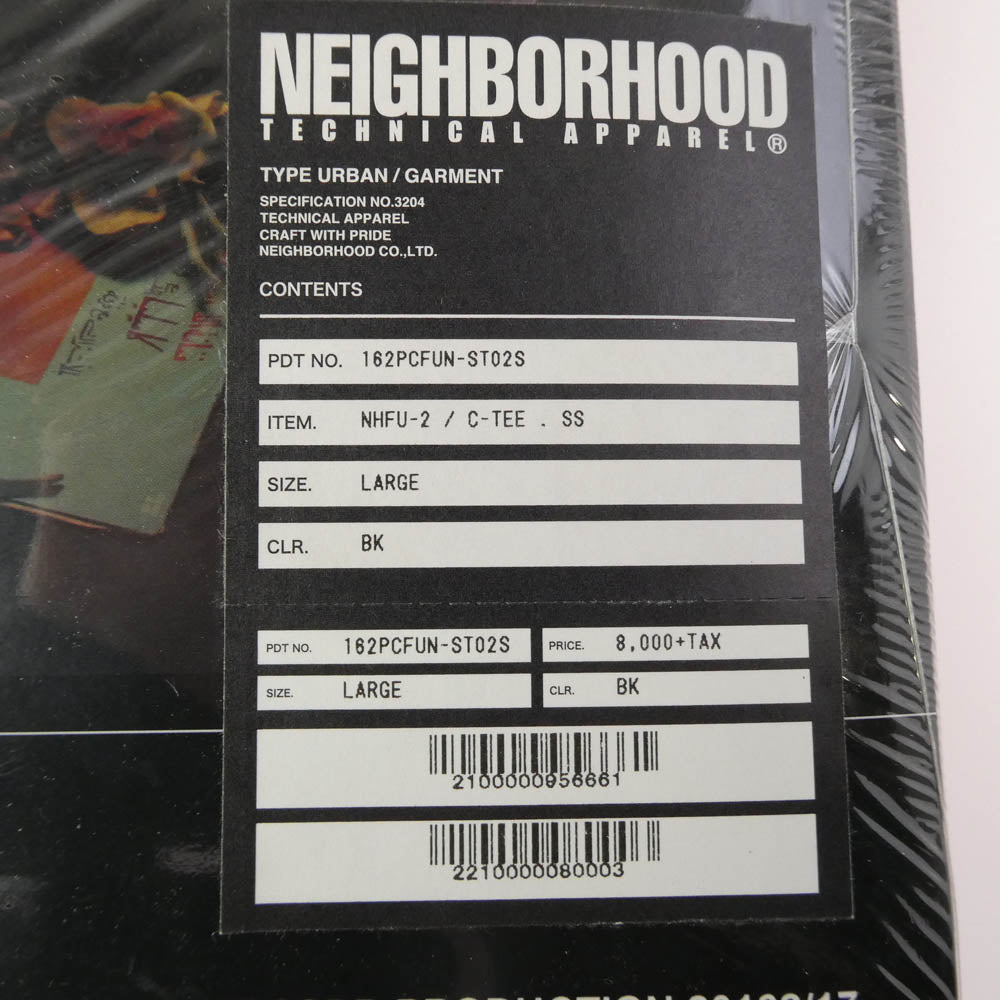 NEIGHBORHOOD ネイバーフッド 162PCFUN-ST02S fuct ssdd ARTIFICIAL PARADISE ファクト 半袖 Tシャツ ブラック系 L【新古品】【未使用】【中古】