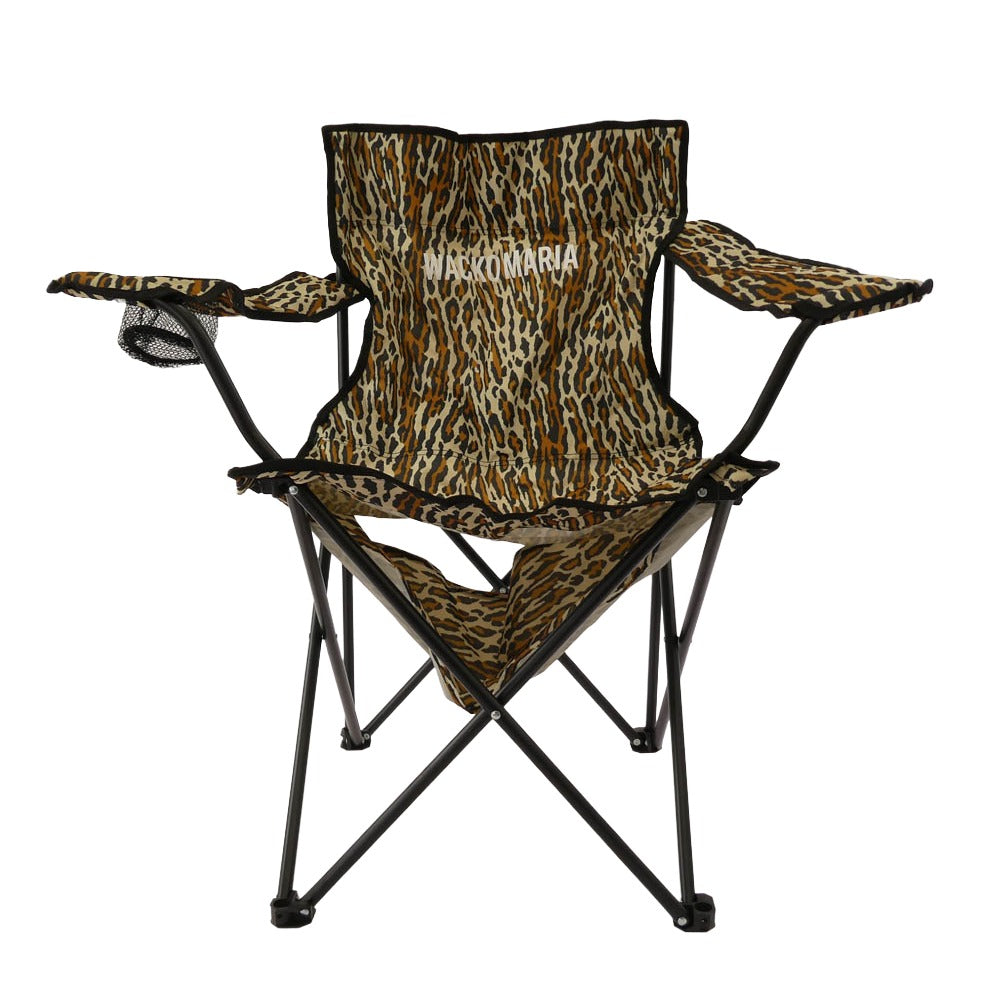 WACKO MARIA ワコマリア 25ss 25SS-WMA-GG15 CAPTAIN STAG LEOPARD LOUNGE CHAIR キャプテンスタッグ レオパード チェア ベージュ系【極上美品】【中古】