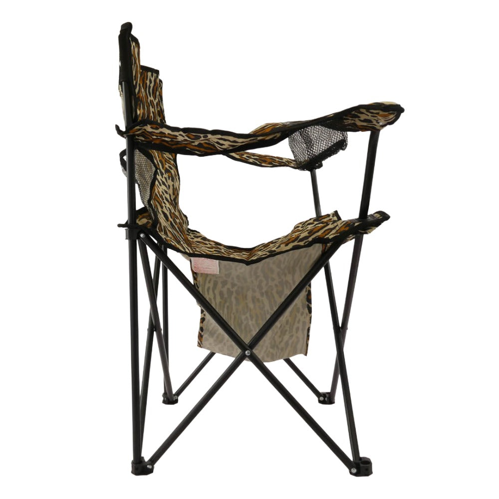 WACKO MARIA ワコマリア 25ss 25SS-WMA-GG15 CAPTAIN STAG LEOPARD LOUNGE CHAIR キャプテンスタッグ レオパード チェア ベージュ系【極上美品】【中古】