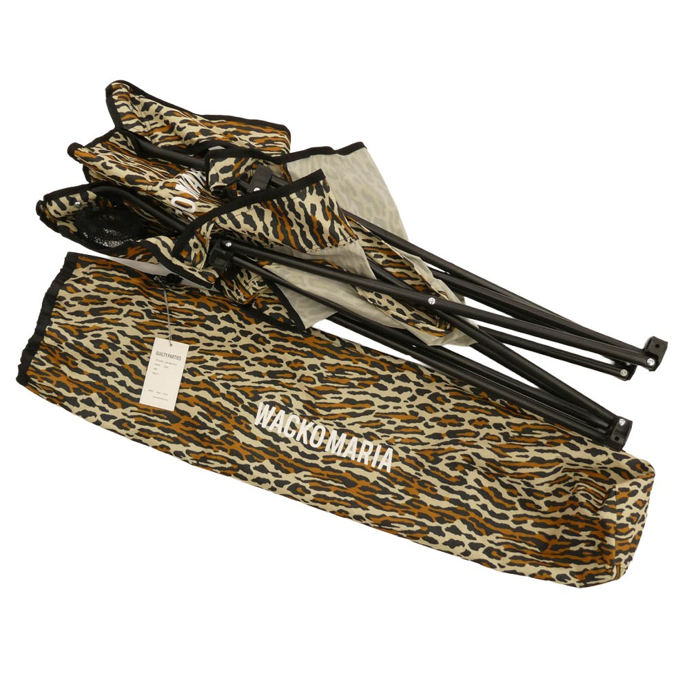WACKO MARIA ワコマリア 25ss 25SS-WMA-GG15 CAPTAIN STAG LEOPARD LOUNGE CHAIR キャプテンスタッグ レオパード チェア ベージュ系【極上美品】【中古】