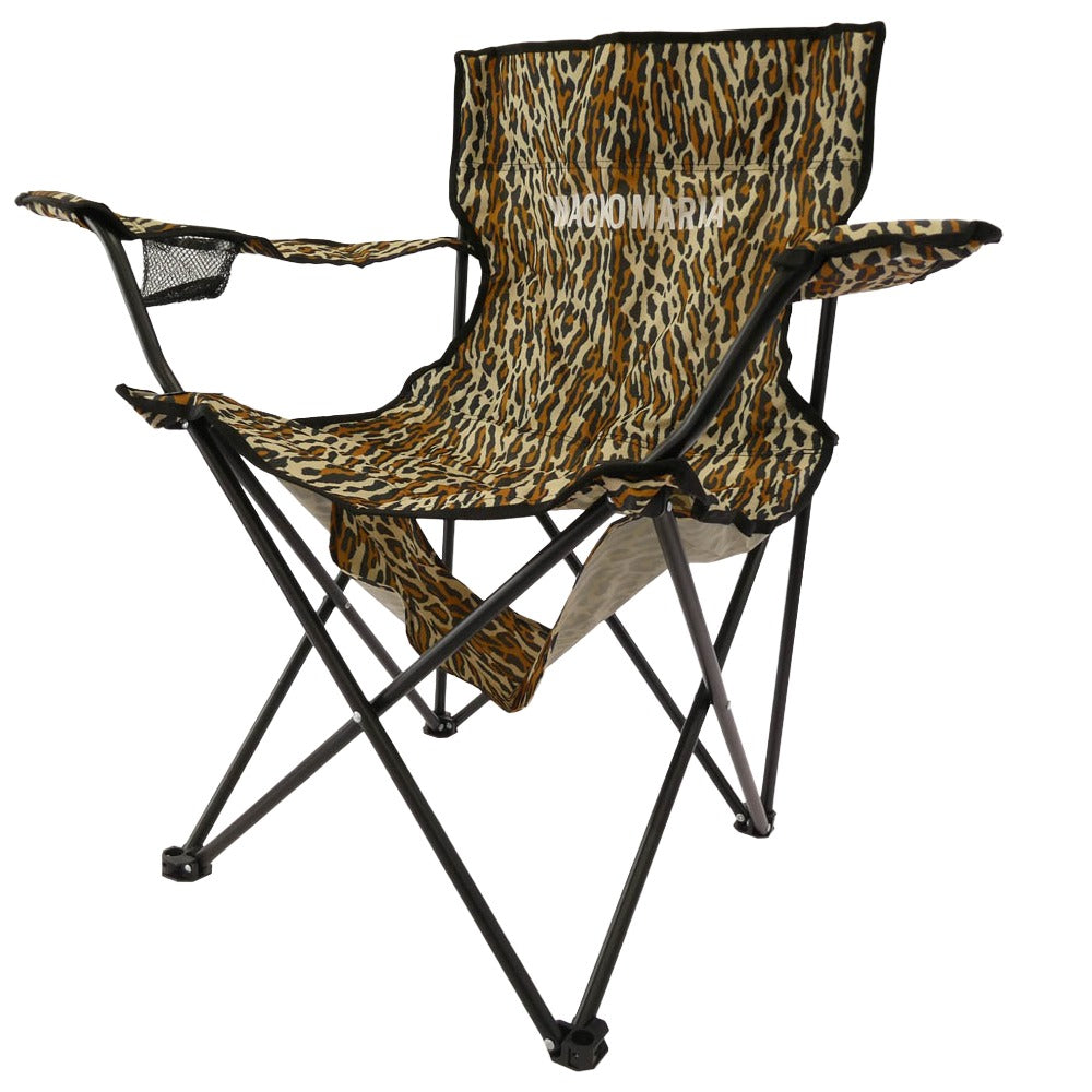 WACKO MARIA ワコマリア 25ss 25SS-WMA-GG15 CAPTAIN STAG LEOPARD LOUNGE CHAIR キャプテンスタッグ レオパード チェア ベージュ系【極上美品】【中古】