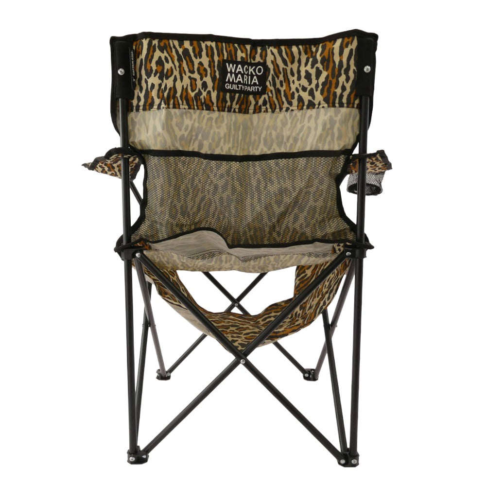 WACKO MARIA ワコマリア 25ss 25SS-WMA-GG15 CAPTAIN STAG LEOPARD LOUNGE CHAIR キャプテンスタッグ レオパード チェア ベージュ系【極上美品】【中古】