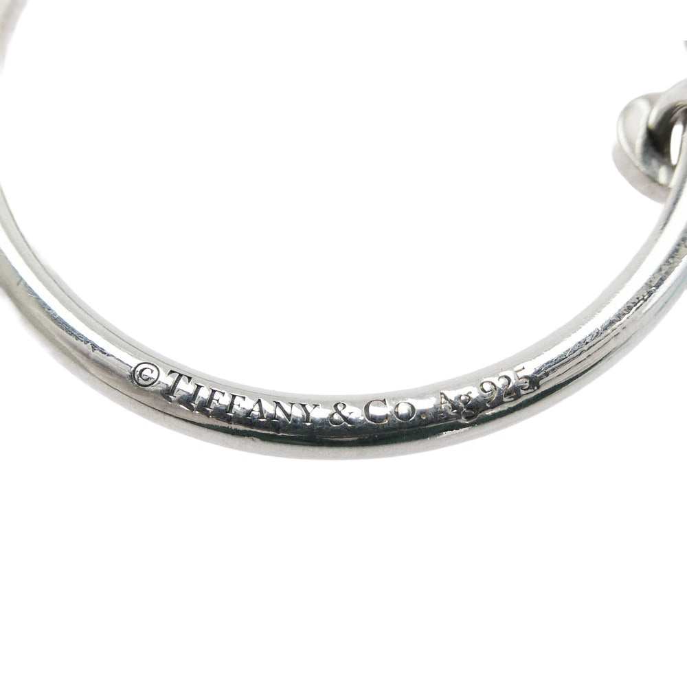 TIFFANY&Co. ティファニー オーバル タグ スクリューボール キーリング シルバー系【中古】