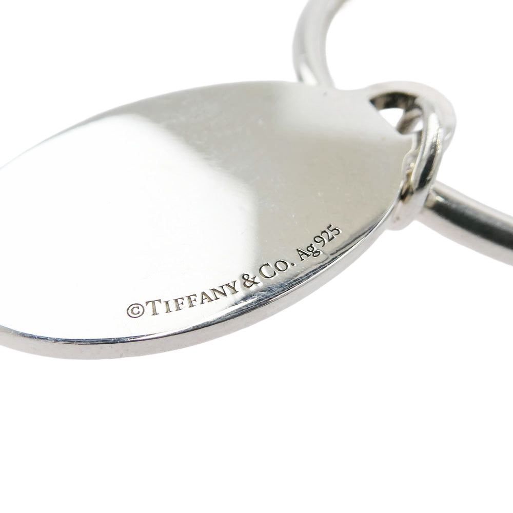 TIFFANY&Co. ティファニー オーバル タグ スクリューボール キーリング シルバー系【中古】