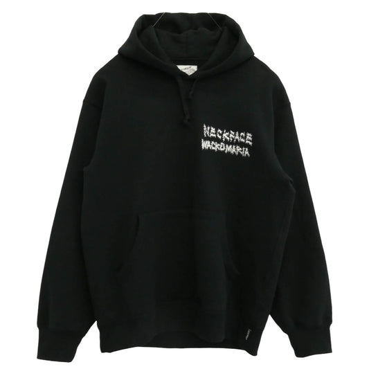 WACKO MARIA ワコマリア ×NECK FACE HEAVY WEIGHT PULLOVER HOODED SWEAT SHIRT ネックフェイス プルオーバーパーカー ブラック系 L【中古】