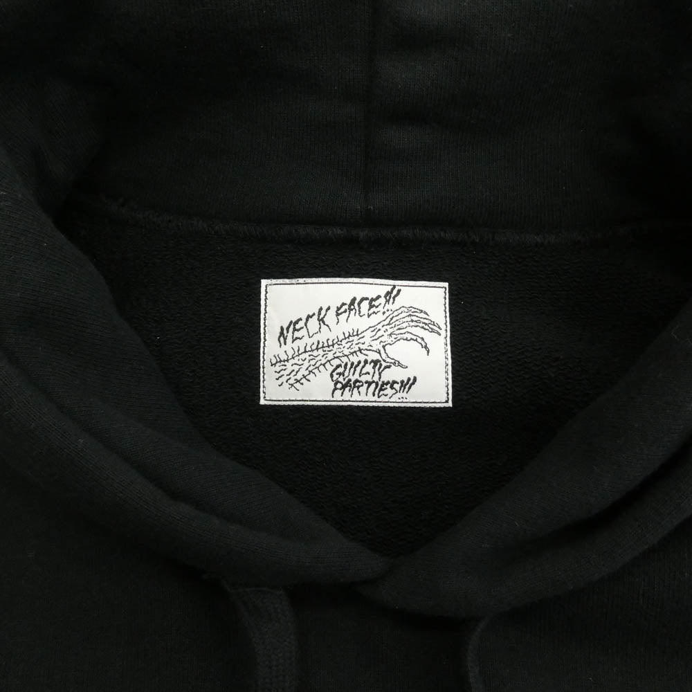 WACKO MARIA ワコマリア ×NECK FACE HEAVY WEIGHT PULLOVER HOODED SWEAT SHIRT ネックフェイス プルオーバーパーカー ブラック系 L【中古】