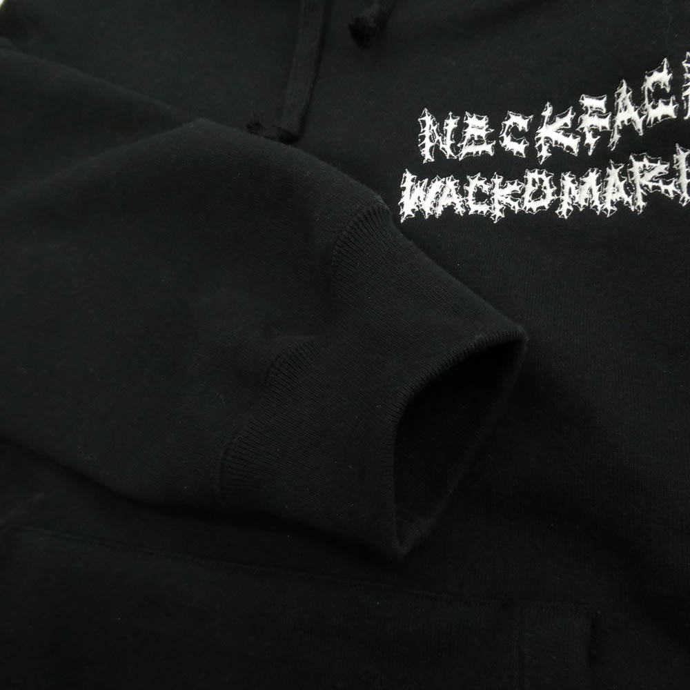 WACKO MARIA ワコマリア ×NECK FACE HEAVY WEIGHT PULLOVER HOODED SWEAT SHIRT ネックフェイス プルオーバーパーカー ブラック系 L【中古】