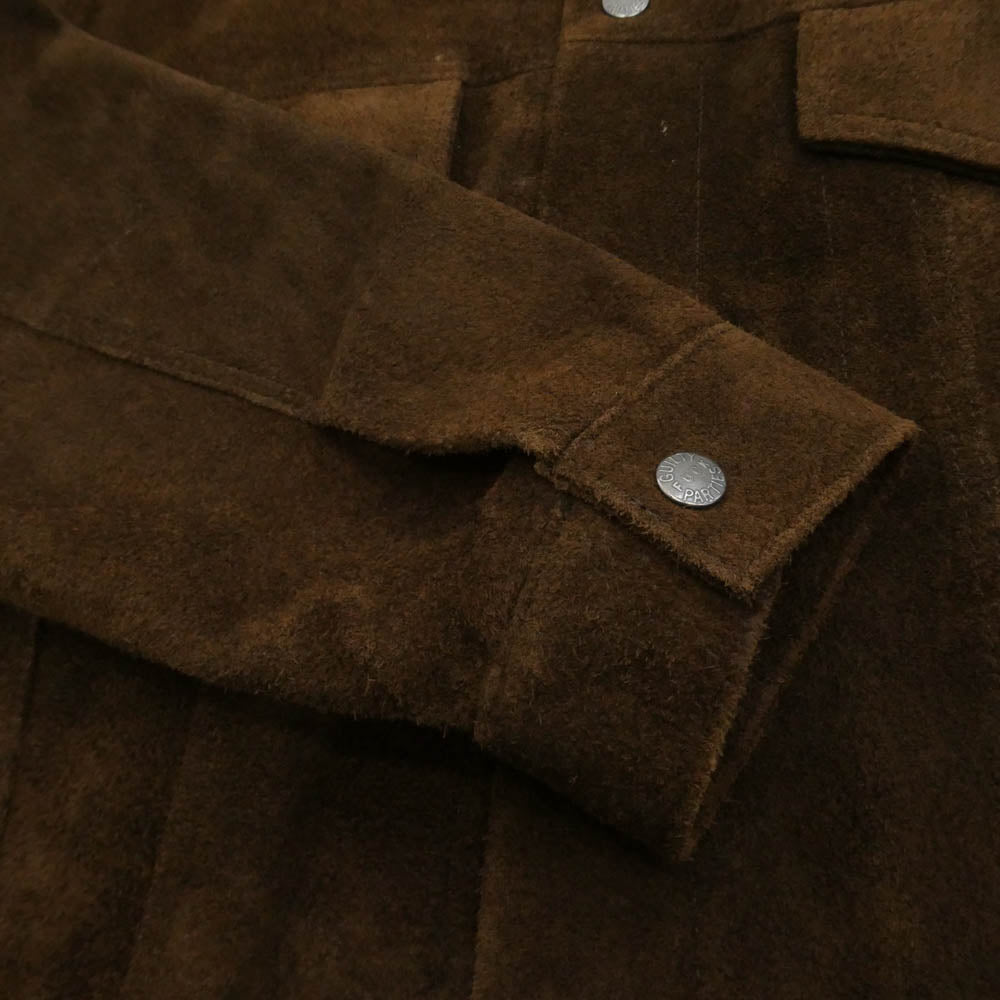 WACKO MARIA ワコマリア SUEDE LEATHER TRUCKER JACKET スエード レザー トラッカージャケット ブラウン系 M【中古】
