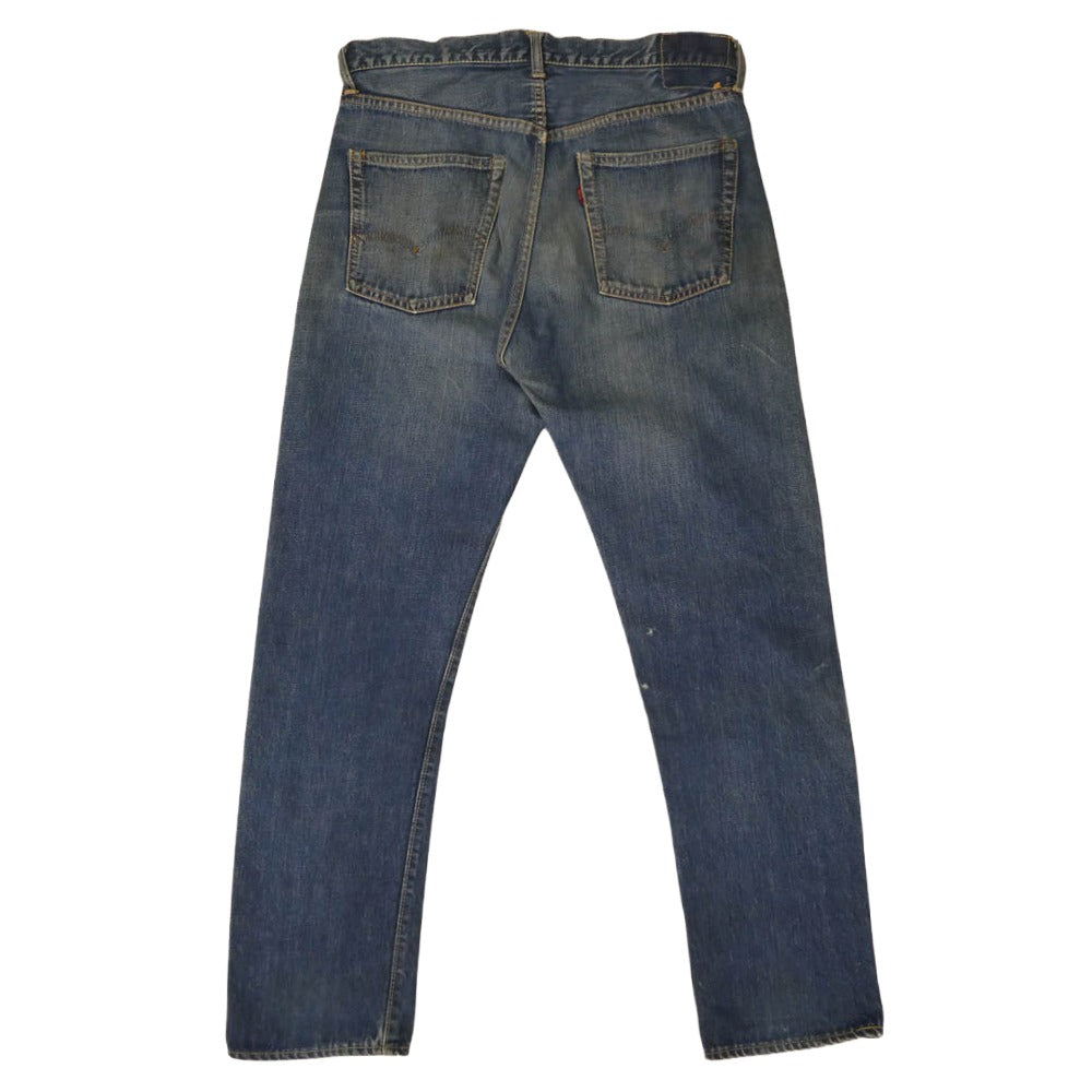 Levi's リーバイス Vintage ヴィンテージ 60s 505 BIGE ボタン裏刻印K Ｖステッチ 赤耳 両面不均等V ファスナー交換 デニム パンツ インディゴブルー系【中古】