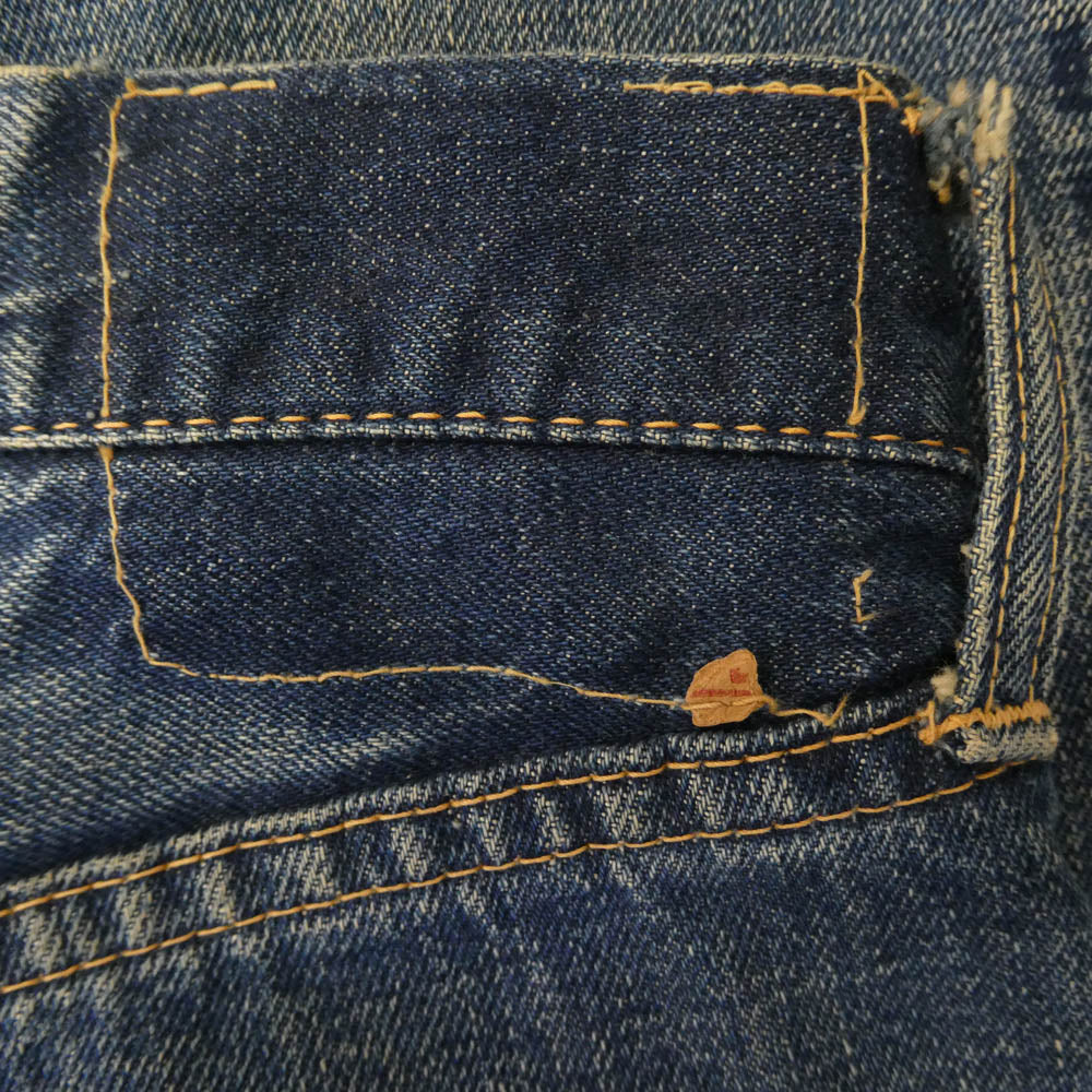 Levi's リーバイス Vintage ヴィンテージ 60s 505 BIGE ボタン裏刻印K Ｖステッチ 赤耳 両面不均等V ファスナー交換 デニム パンツ インディゴブルー系【中古】