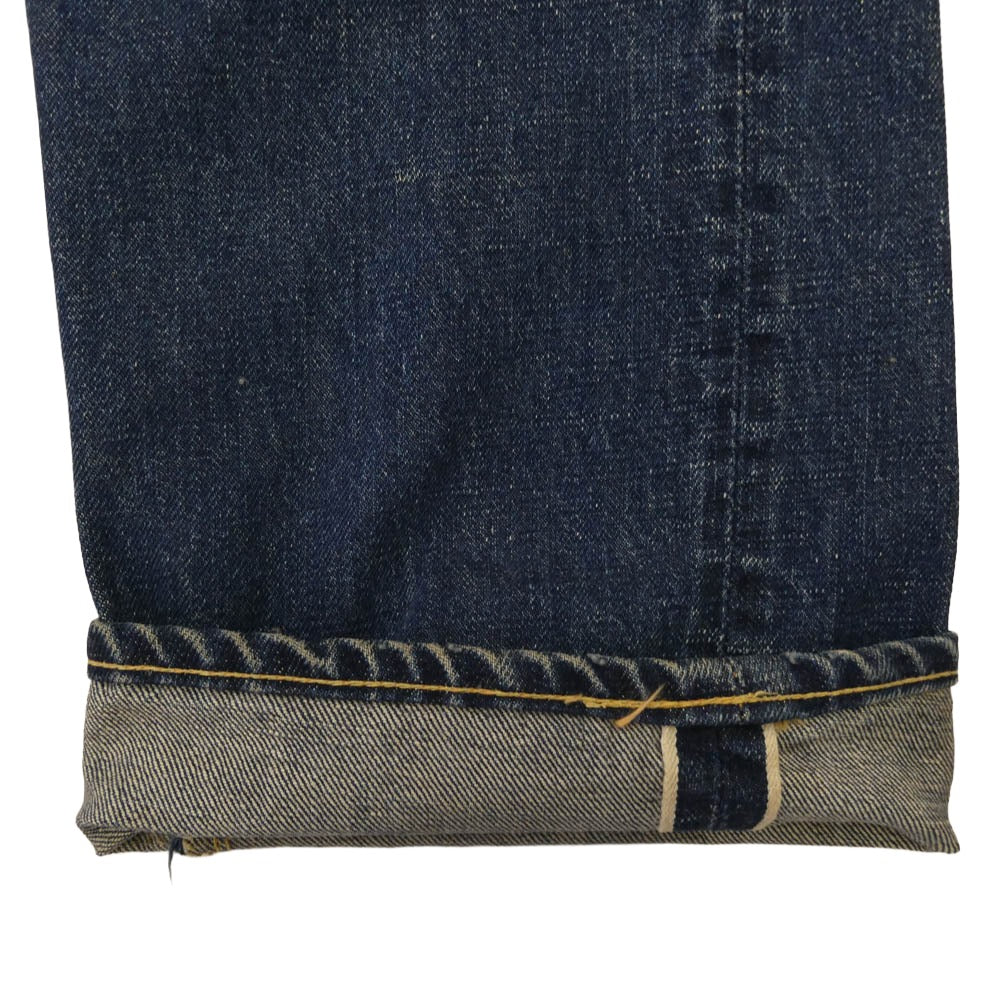 Levi's リーバイス Vintage ヴィンテージ 60s 505 BIGE ボタン裏刻印K Ｖステッチ 赤耳 両面不均等V ファスナー交換 デニム パンツ インディゴブルー系【中古】