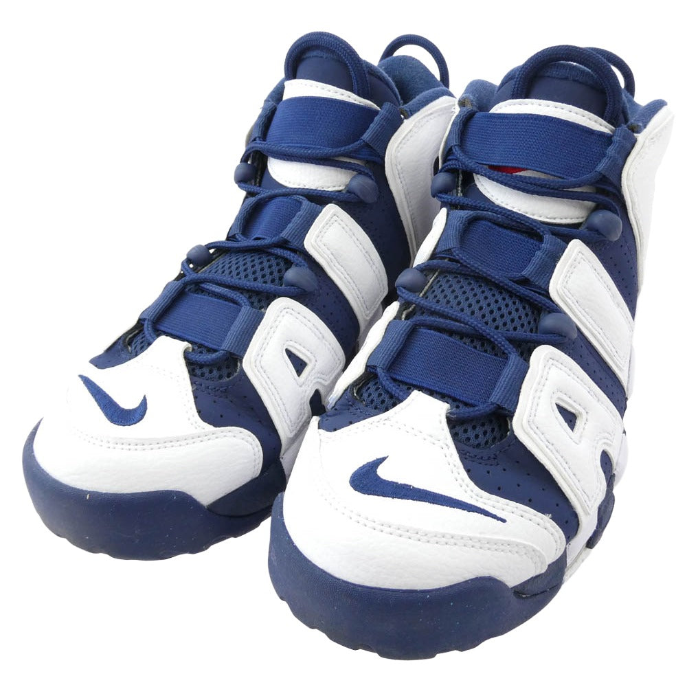 NIKE ナイキ 24SS FQ8182-100 Air More Uptempo 96 Olympic 2024年モデル エア モア アップ テンポ オリンピック ネイビー系 ホワイト系 26.5cm【中古】