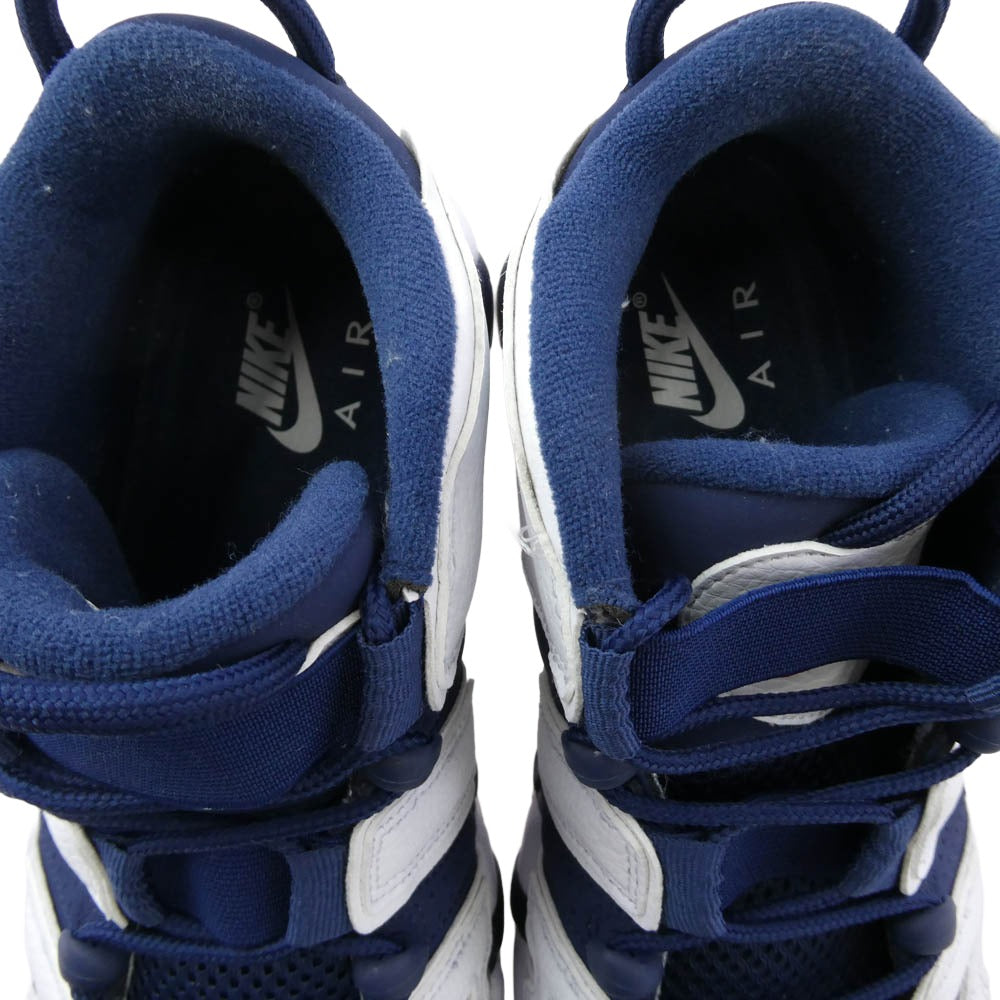 NIKE ナイキ 24SS FQ8182-100 Air More Uptempo 96 Olympic 2024年モデル エア モア アップ テンポ オリンピック ネイビー系 ホワイト系 26.5cm【中古】