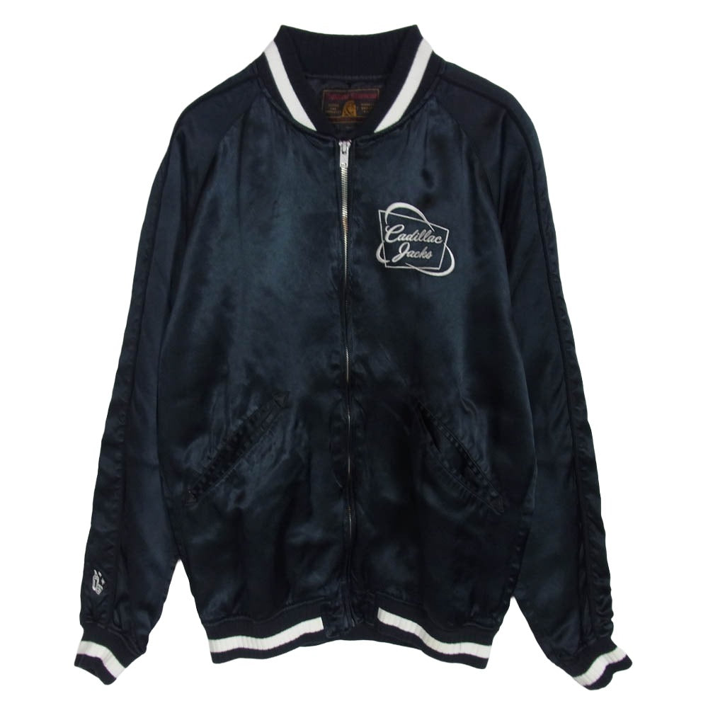 HYSTERIC GLAMOUR ヒステリックグラマー 16SS 0261AB12 x 野口強 ギターガール 刺繍 ジャケット ブルゾン ブラック系 S【中古】