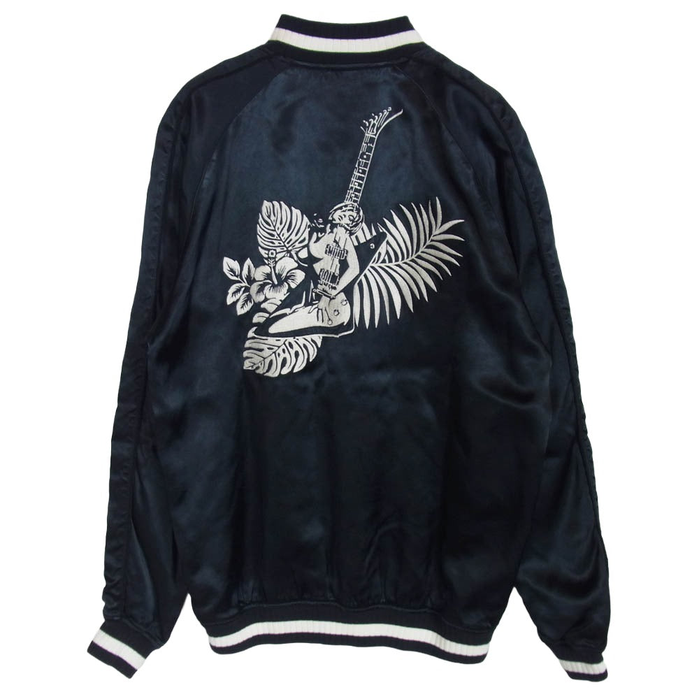 HYSTERIC GLAMOUR ヒステリックグラマー 16SS 0261AB12 x 野口強 ギターガール 刺繍 ジャケット ブルゾン ブラック系 S【中古】