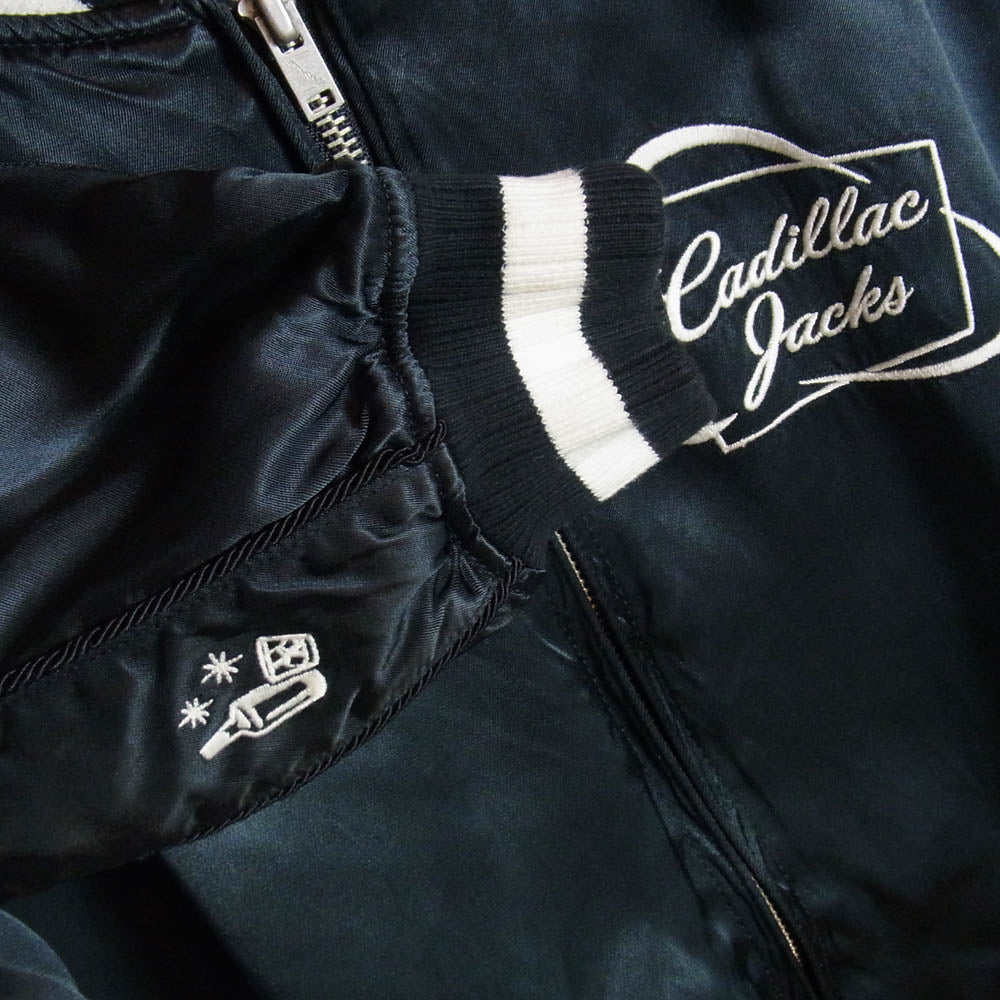 HYSTERIC GLAMOUR ヒステリックグラマー 16SS 0261AB12 x 野口強 ギターガール 刺繍 ジャケット ブルゾン ブラック系 S【中古】