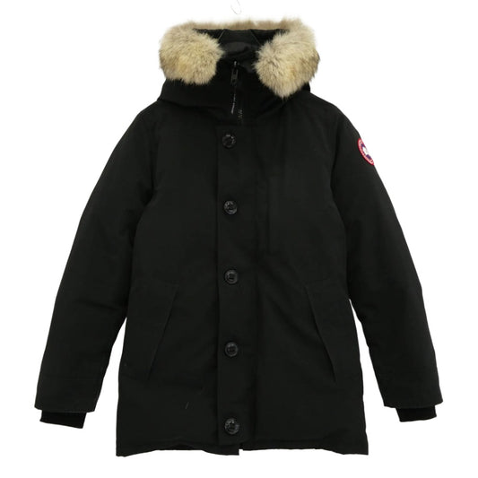 CANADA GOOSE カナダグース 3438JM サザビーリーグタグ Jasper Parka ジャスパー パーカ ファー ダウン ジャケット ブラック系 S【中古】