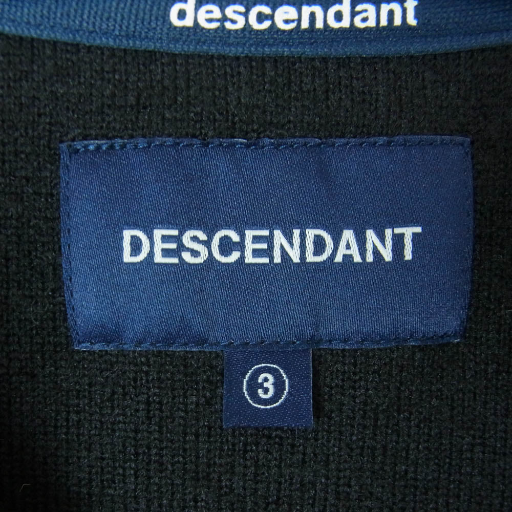 DESCENDANT ディセンダント 24AW 242ATDS-CSM14 HORIZON FLEECE CREW NECK フリース クルーネック トレーナー ブラック系 3【中古】