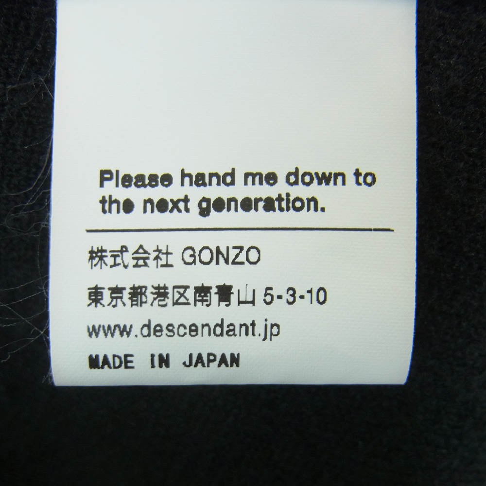 DESCENDANT ディセンダント 24AW 242ATDS-CSM14 HORIZON FLEECE CREW NECK フリース クルーネック トレーナー ブラック系 3【中古】