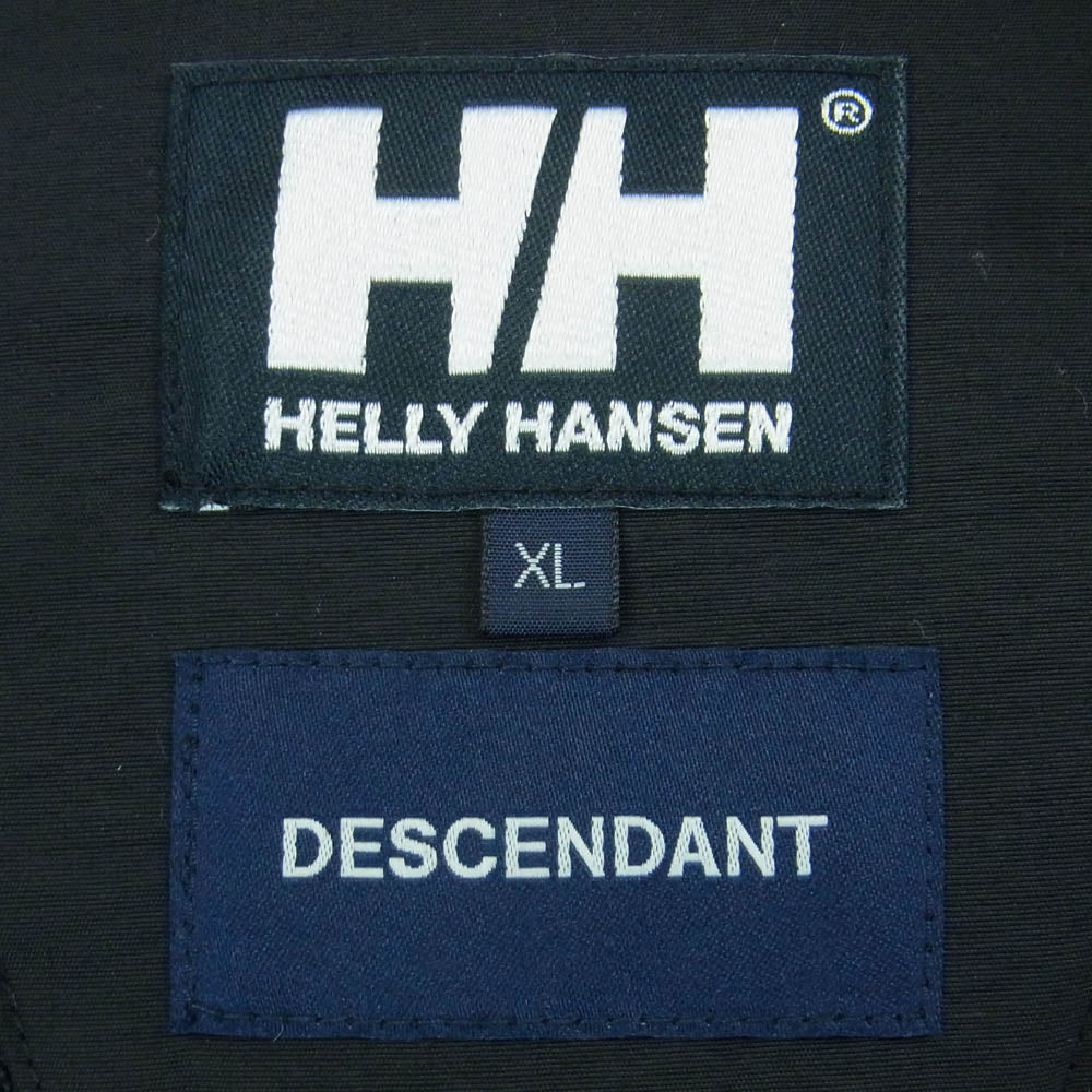 DESCENDANT ディセンダント 24AW HH52451DC HELLY HANSEN ヘリーハンセン SPICOLI HOODED JACKET FIBERPIL ファイバーパイル フーデッド フリース ジャケット ブラック系 グレー系 XL【中古】