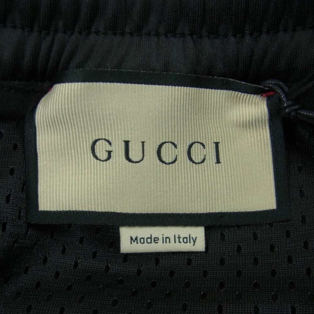 GUCCI グッチ 715186XJETG1152 Men's Light Neoprane Jogging Pants メンズ ライト ネオプレン ジョギング パンツ ブラック系 M【極上美品】【中古】