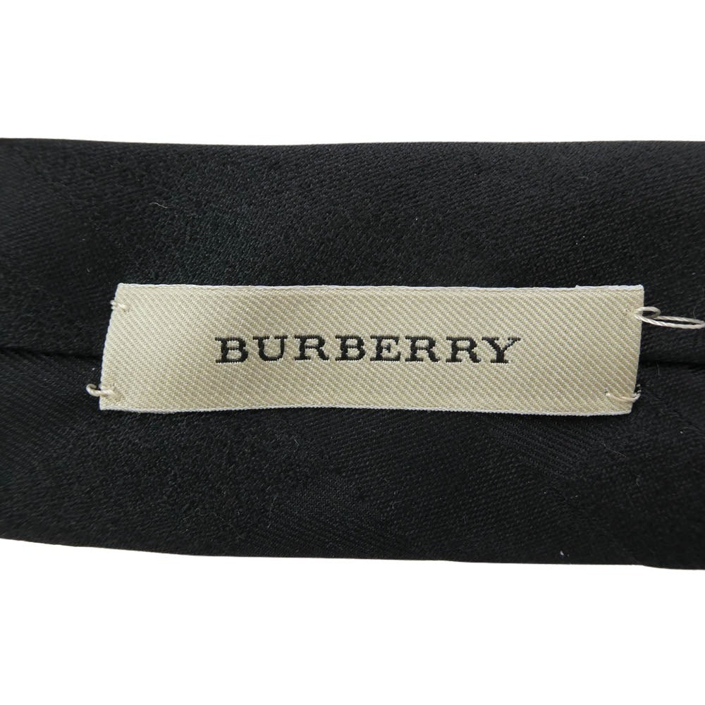 BURBERRY バーバリー シャドウ ノバ チェック ネクタイ ブラック ブラック系【中古】
