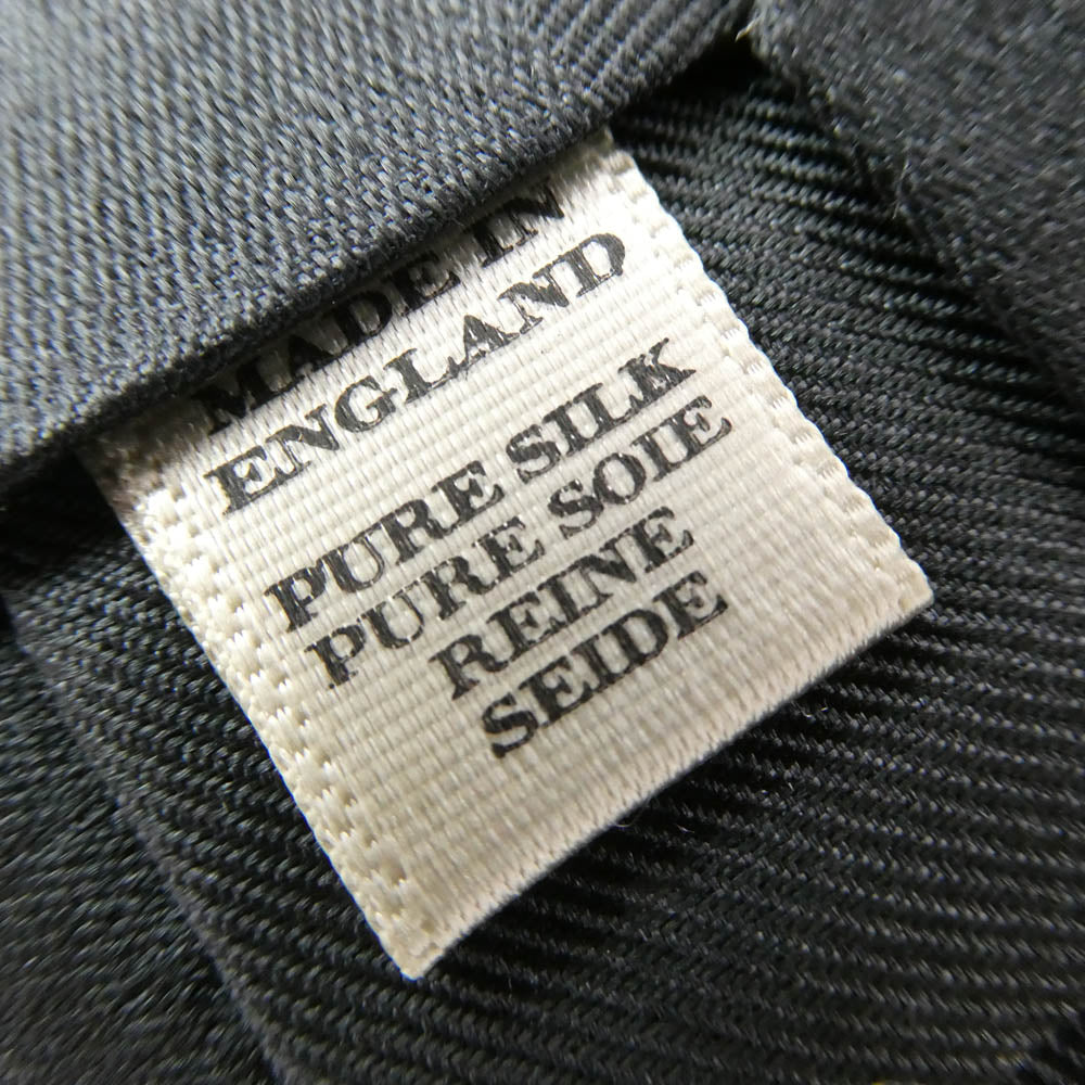 BURBERRY バーバリー シャドウ ノバ チェック ネクタイ ブラック ブラック系【中古】