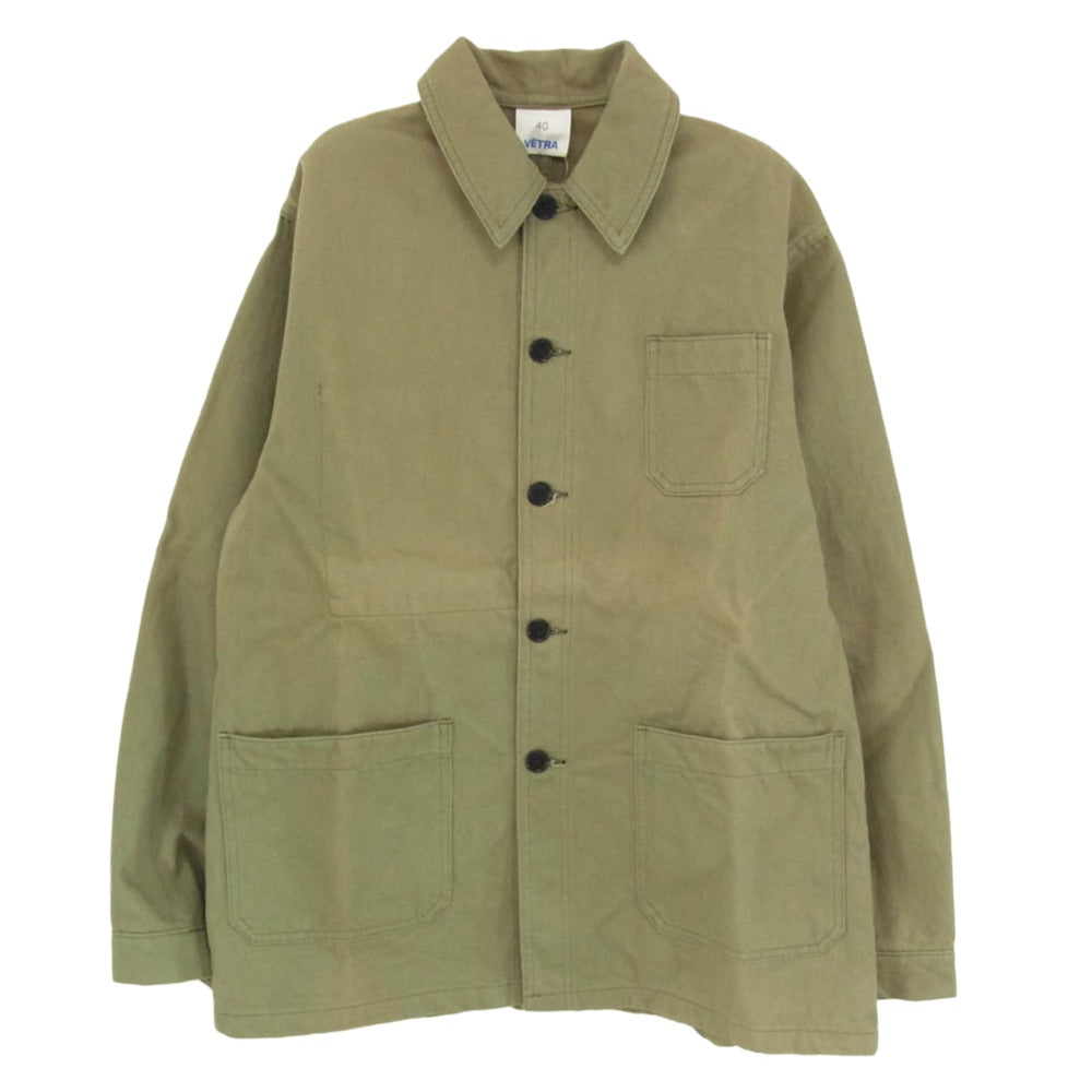 ベトラ Coverall Jacket カバーオール ワーク ジャケット カーキ系 40【中古】