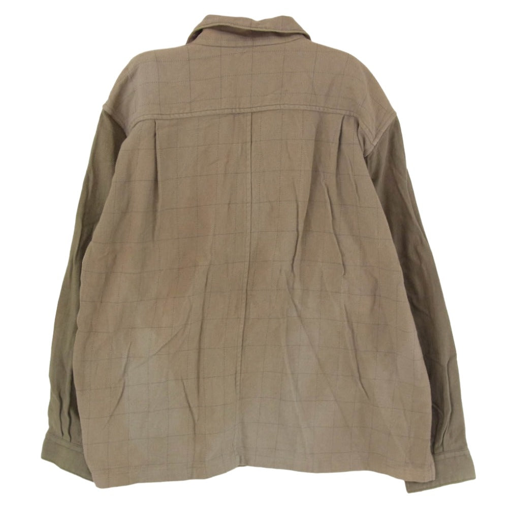 UNDERCOVER アンダーカバー D207 MELTING POT期 ネルシャツ 長袖 シャツ ブラウン系 M【中古】