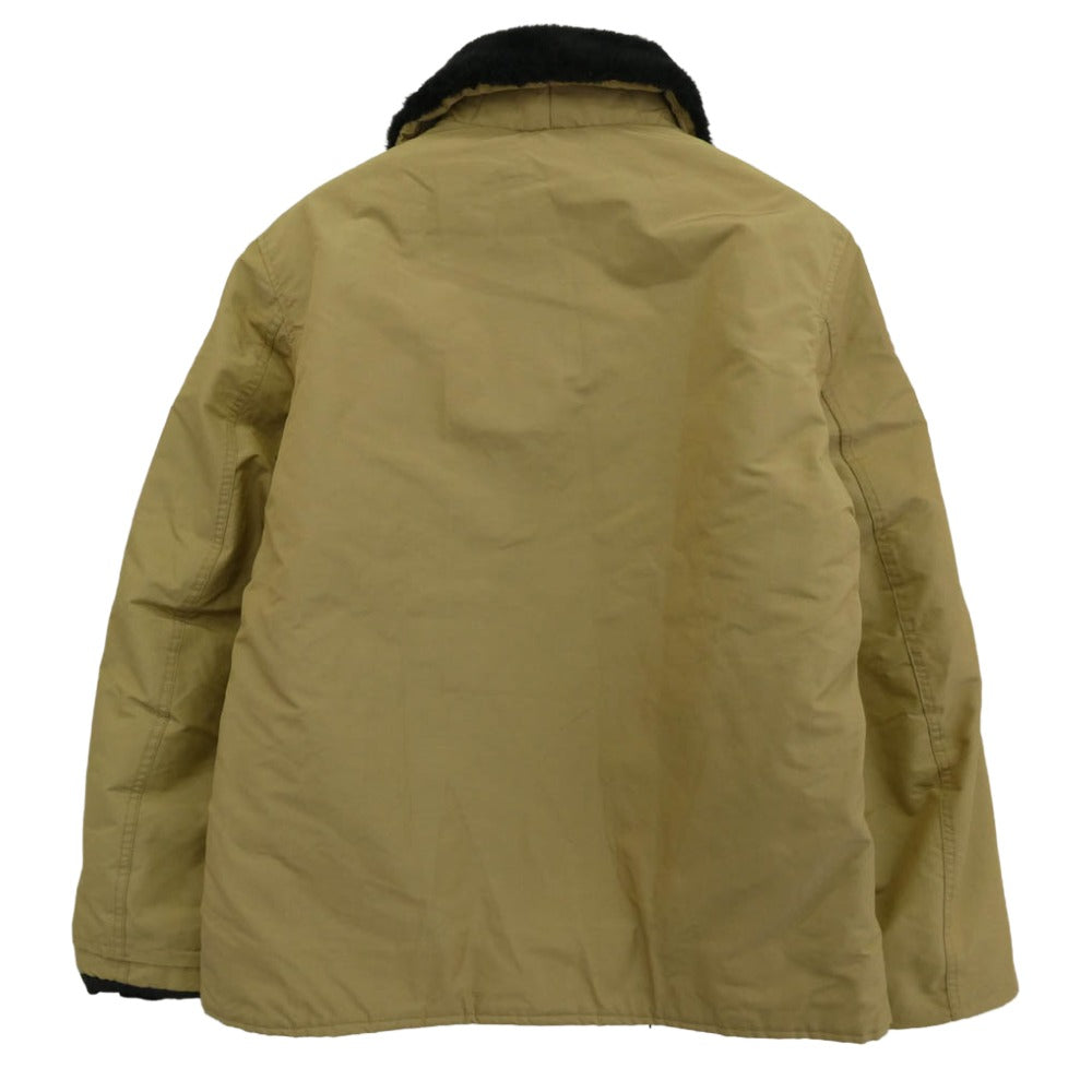 ゴールデンフリース USA製 N-1 ナイロン 中綿 デッキ ジャケット カーキ系 M【中古】
