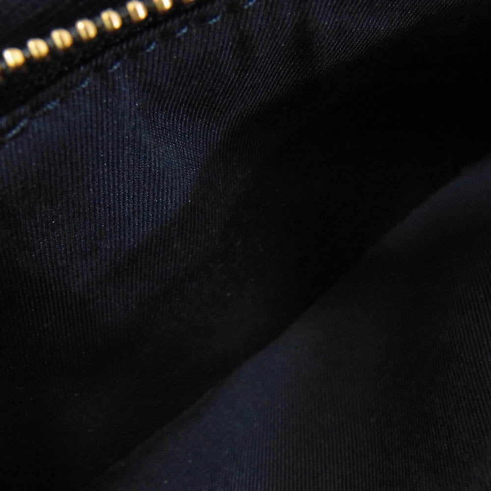 Tory Burch トリーバーチ ロビンソン レザー 長財布 ブラック系【中古】