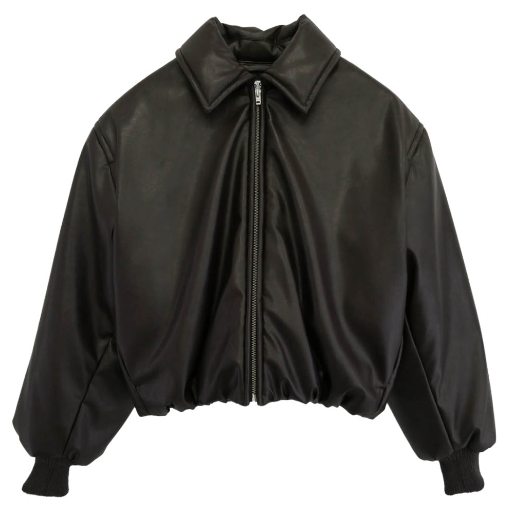 ACNE STUDIOS アクネストゥディオズ FN-WN-OUTW000878 コーティング ボンバー ジャケット 中綿 ブルゾン ダークブラウン系 36【極上美品】【中古】