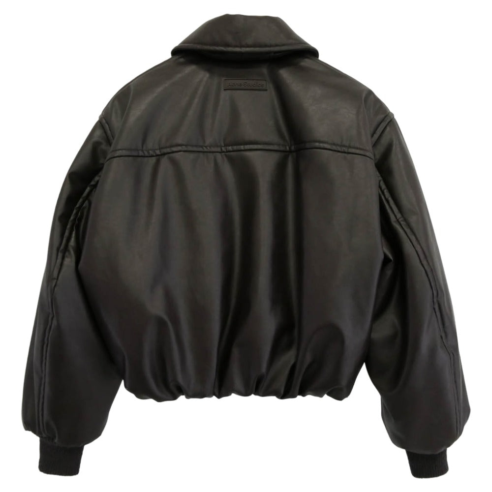 ACNE STUDIOS アクネストゥディオズ FN-WN-OUTW000878 コーティング ボンバー ジャケット 中綿 ブルゾン ダークブラウン系 36【極上美品】【中古】
