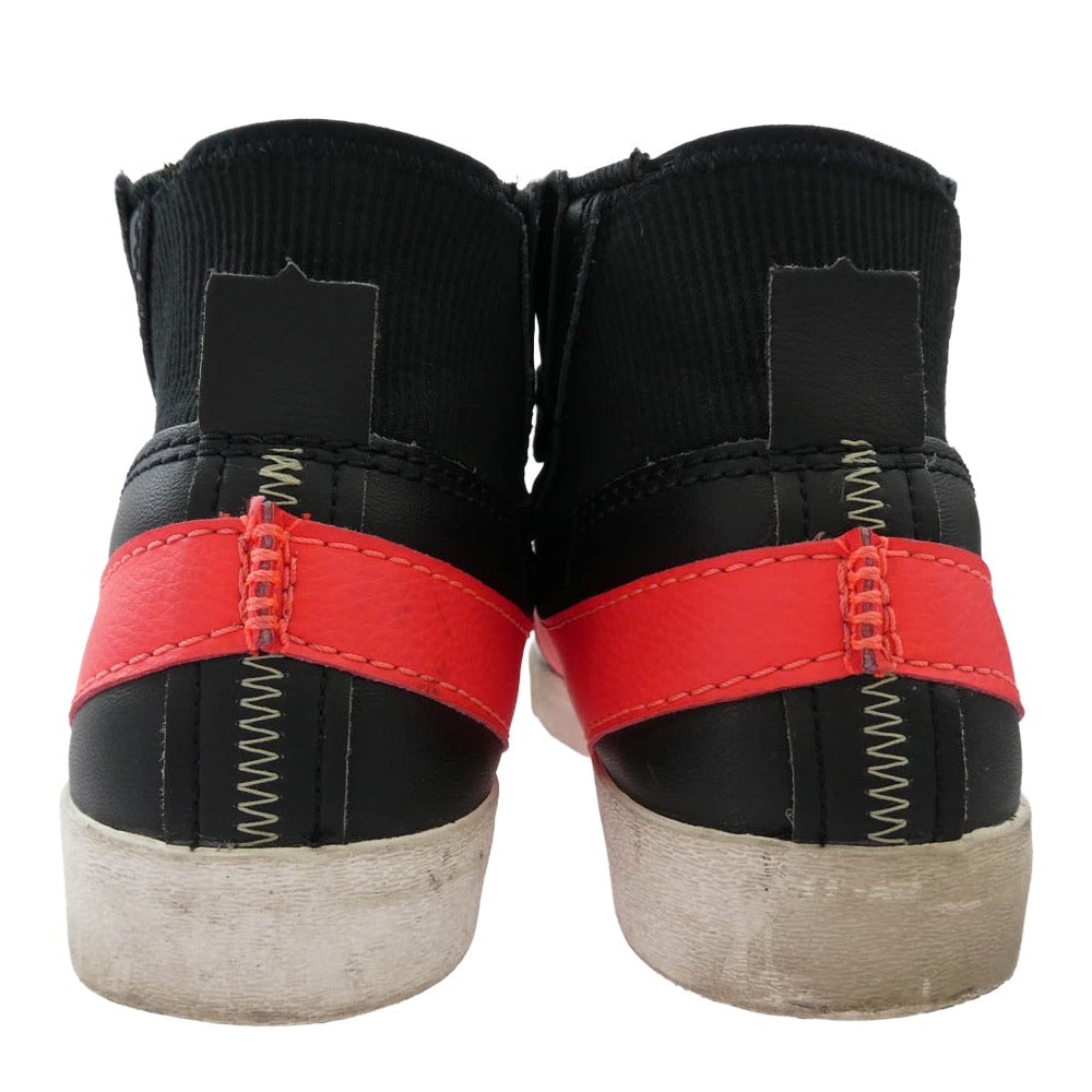 NIKE ナイキ BLAZER MID '77 Jumbo Black Sail Olive Aura Bright Crimson ブレーザー ミッド '77 ジャンボ ブラック セイル オリーブオーラ ブライトクリムゾン ハイカット スニーカー ブラック系 レッド系 28cm【中古】
