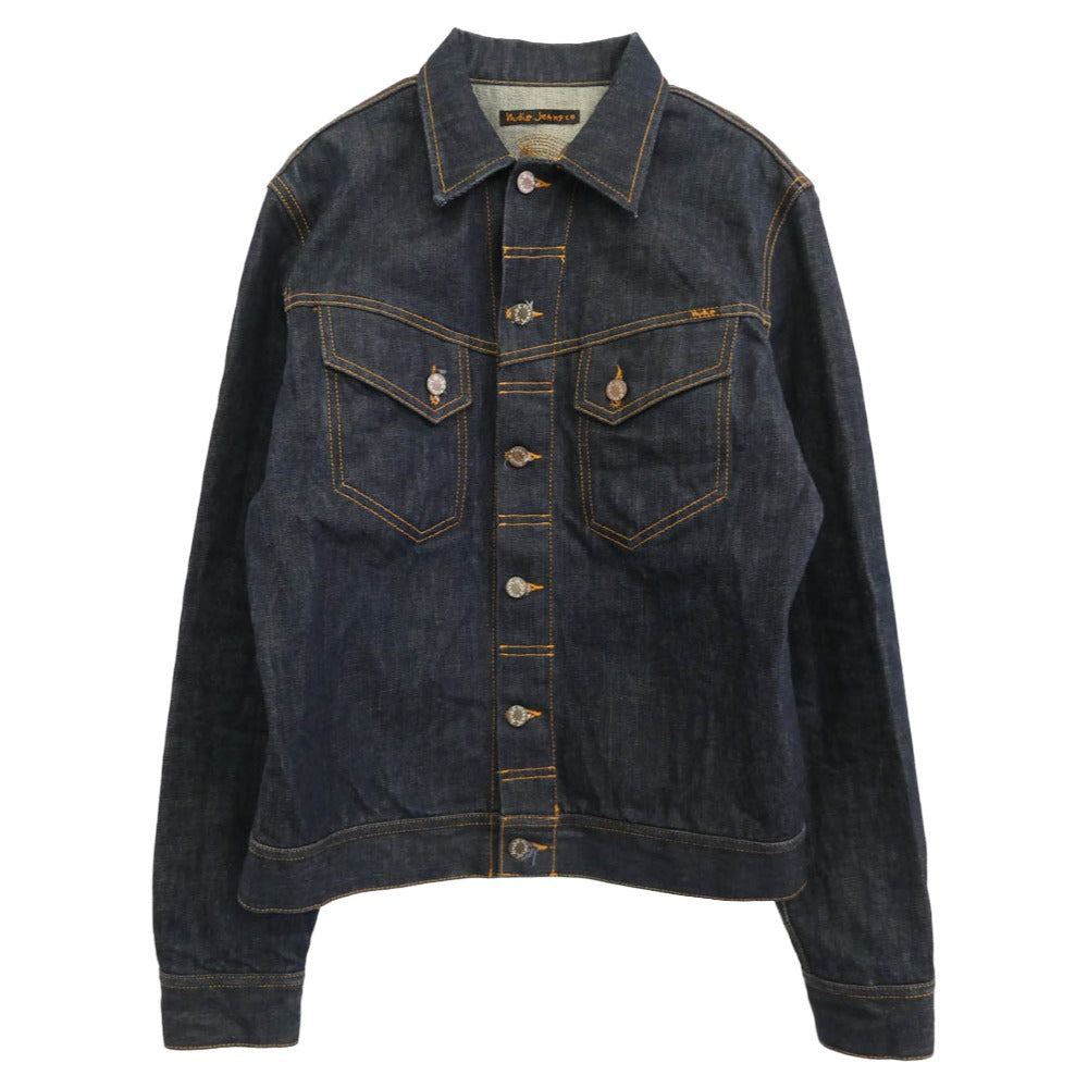 Nudie Jeans ヌーディージーンズ CONNY DRY VARIANT トラッカー デニム ジャケット インディゴブルー系 L【中古】