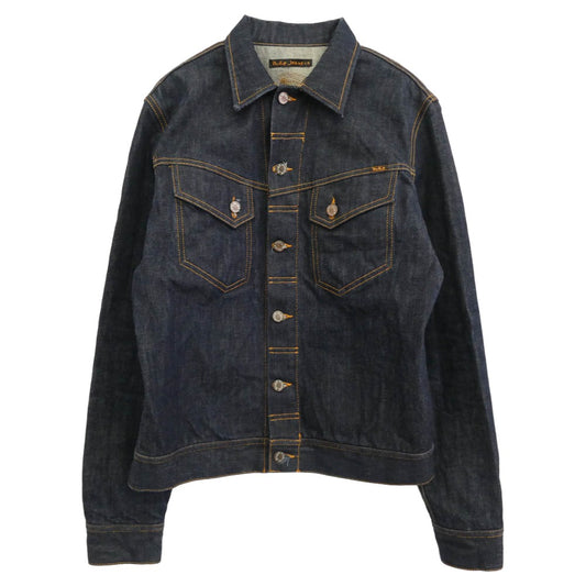 Nudie Jeans ヌーディージーンズ CONNY DRY VARIANT トラッカー デニム ジャケット インディゴブルー系 L【中古】