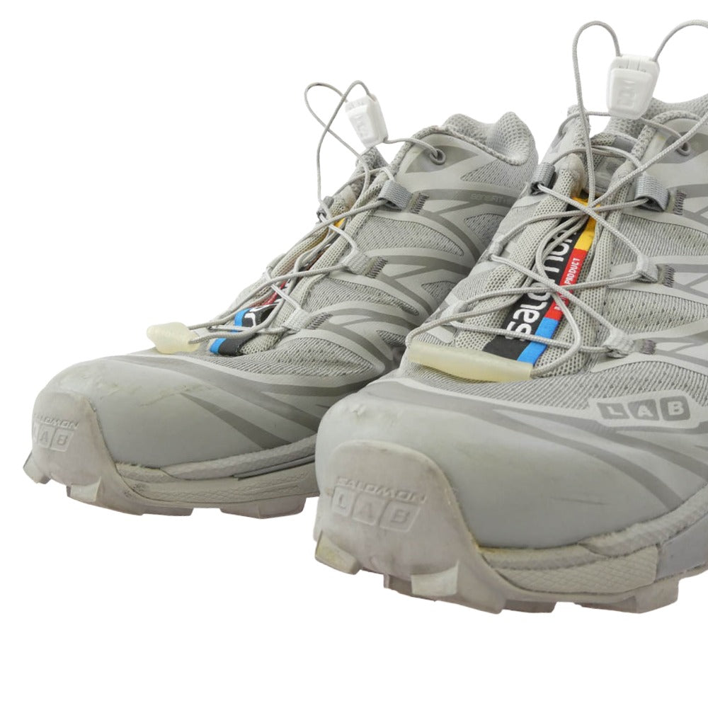 salomon サロモン 474448 XT-6 ローカット スニーカー グレー グレー系 23.5cm【中古】