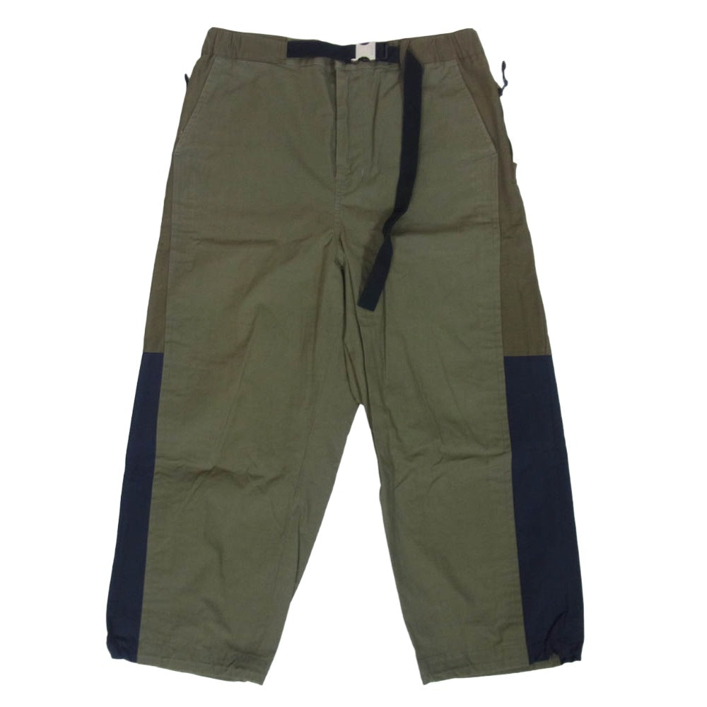 Sacai サカイ 21SS 21-02535M Cotton Oxford Pants コットン オックスフォード ストレートパンツ カーキ系 2【中古】