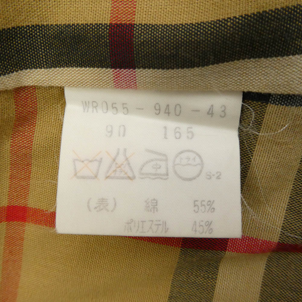 BURBERRY バーバリー 着脱可 ノバチェック ライナー付 ステンカラー コート ベージュ系 90-165【中古】